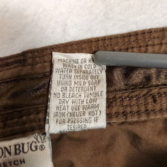 Vintage Y2K Fashion Bug Cargo Pants Womens 16 Brown Cinch Ankle Retro Grunge - Picture 4 of 15